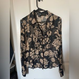 Karen Kane sheer blouse